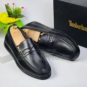 Timberland Black Soft Leather Men’S Loafers