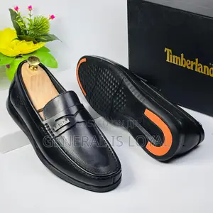 Timberland Black Soft Leather Men’S Loafers