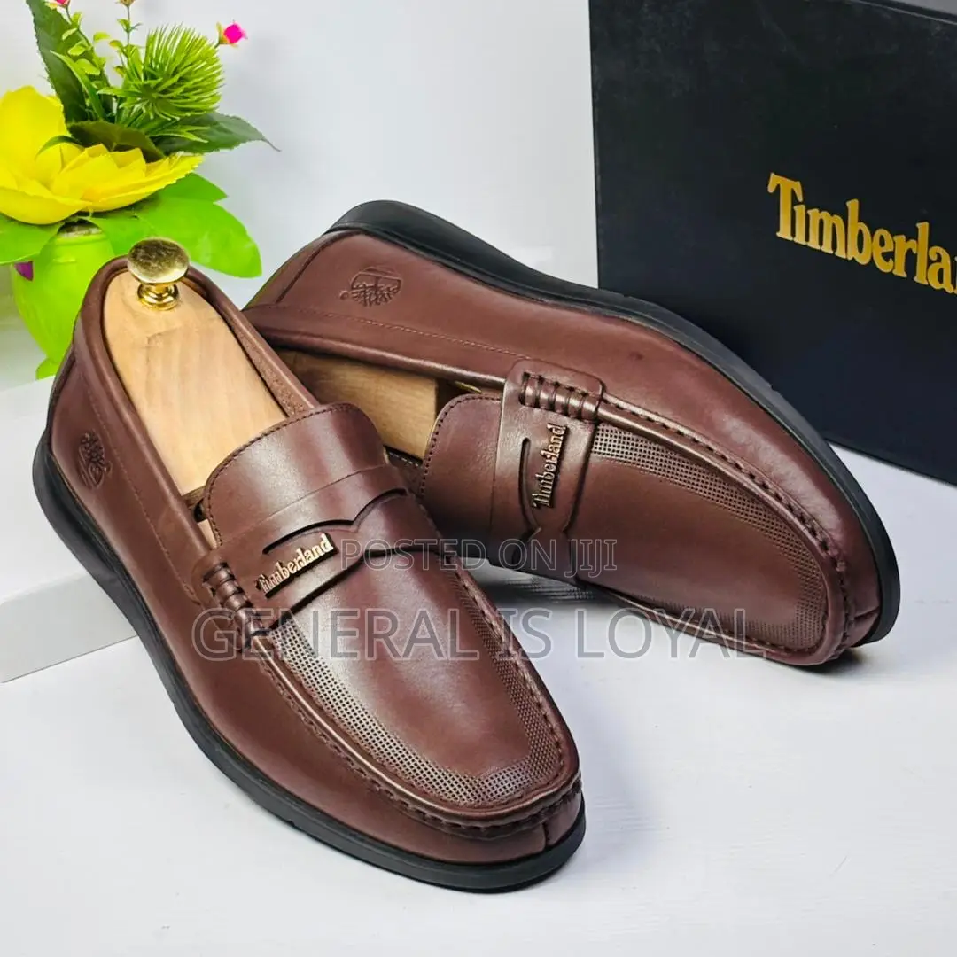 Timberland Chocolate Color Soft Leather Men’S Loafers
