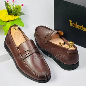 Timberland Chocolate Color Soft Leather Men’S Loafers
