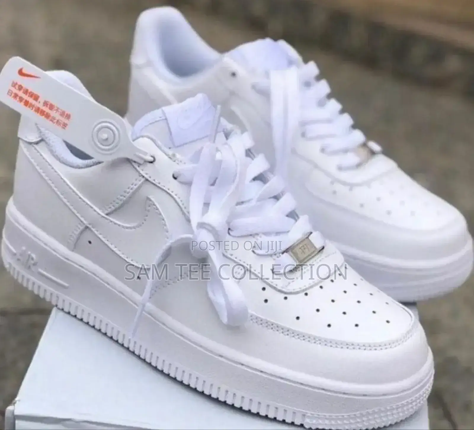 Nike Air Force 1. Premium All Black and All White.