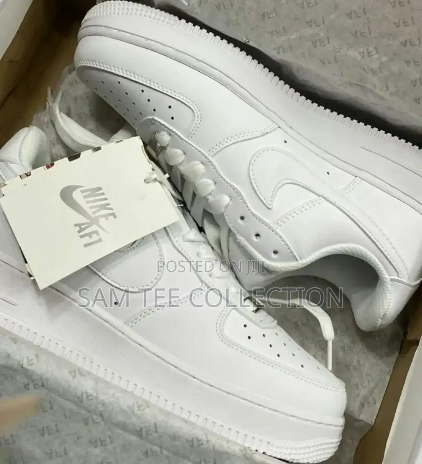Nike Air Force 1. Premium All Black and All White.