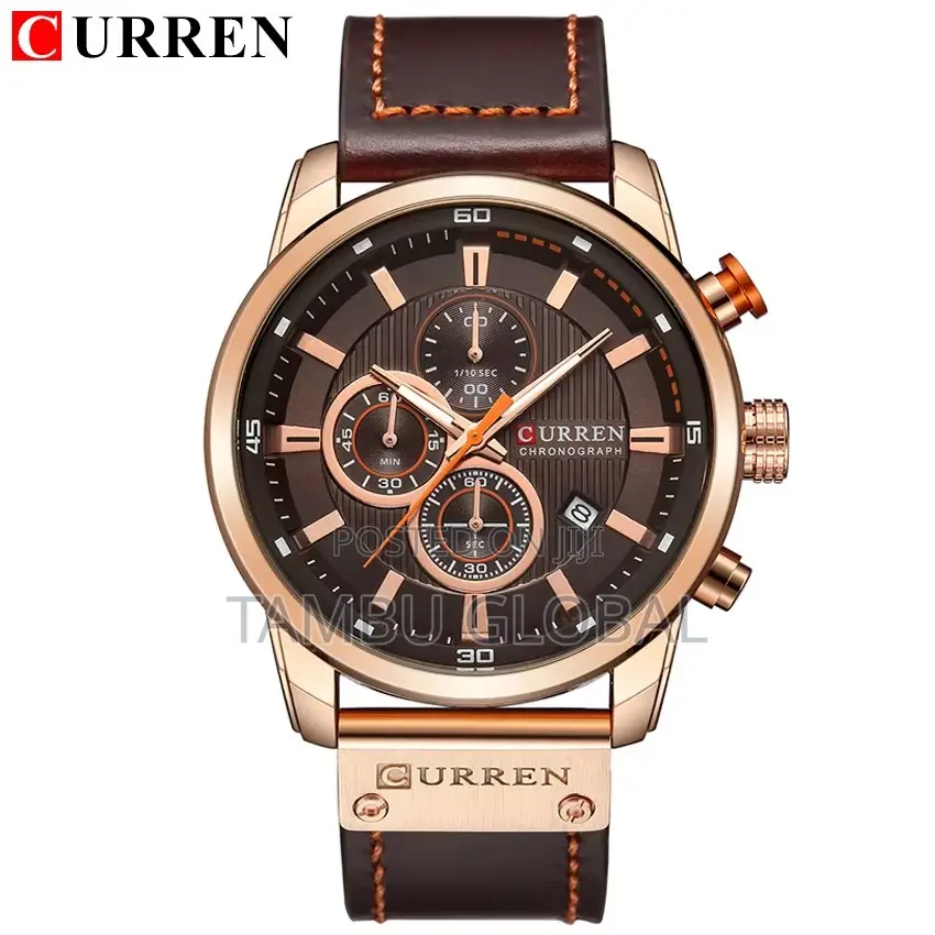 Curren Men’S Chronograph Leather Watch — Sturdy, Stylish, Original