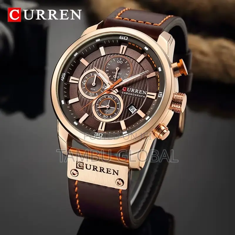 Curren Men’S Chronograph Leather Watch — Sturdy, Stylish, Original