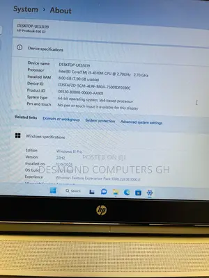 Laptop HP ProBook 650 G1 8GB Intel Core i5 HDD 160GB