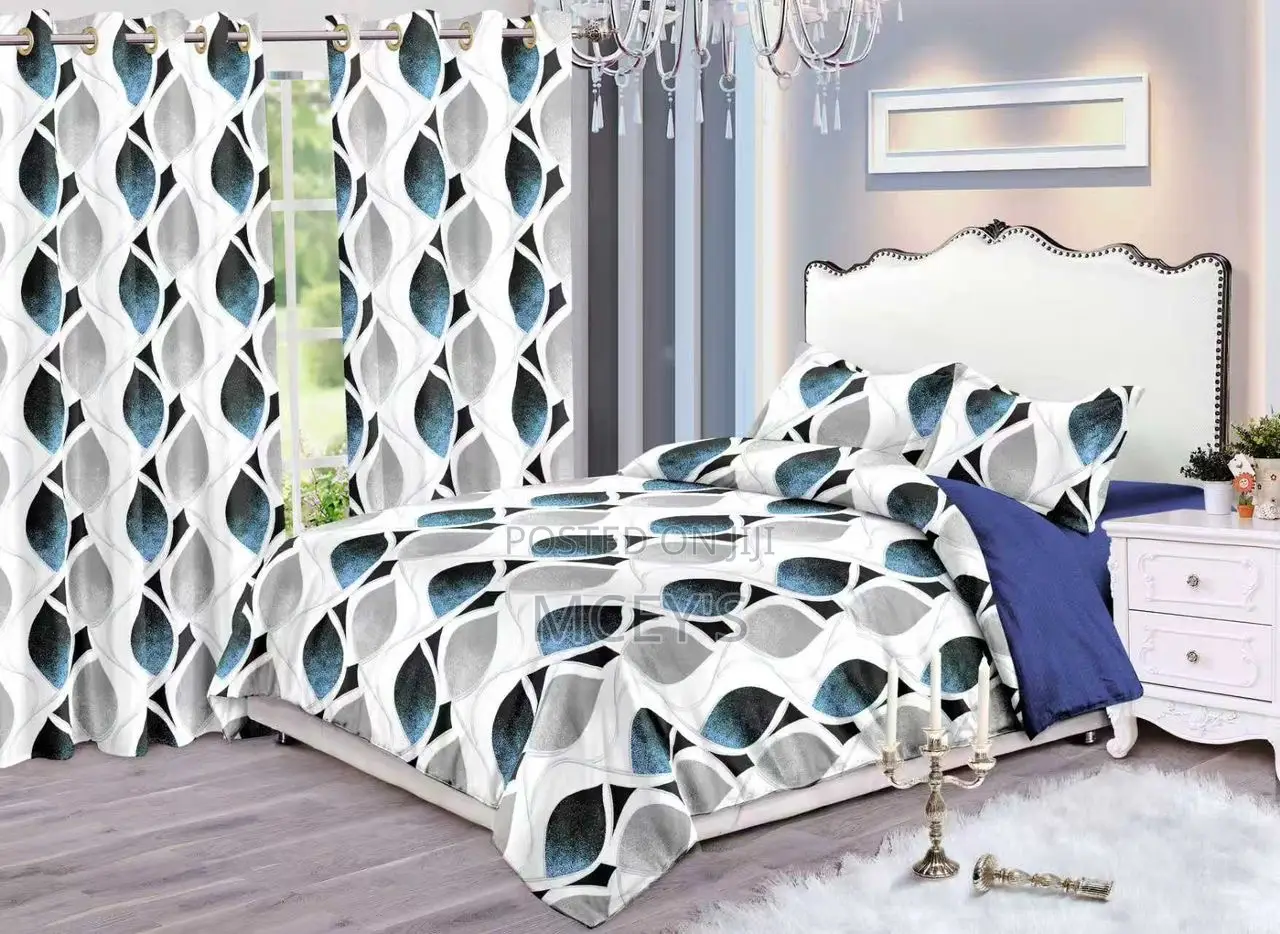 Beautiful Design Duvet Set and Curtains