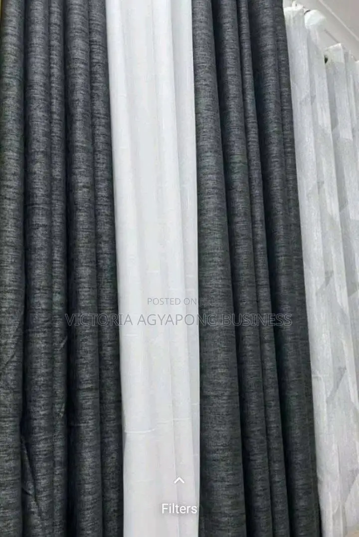 Beautiful Charcoal Grey Sunblock Curtains