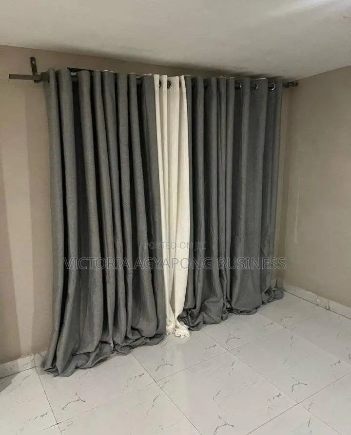 Beautiful Charcoal Grey Sunblock Curtains