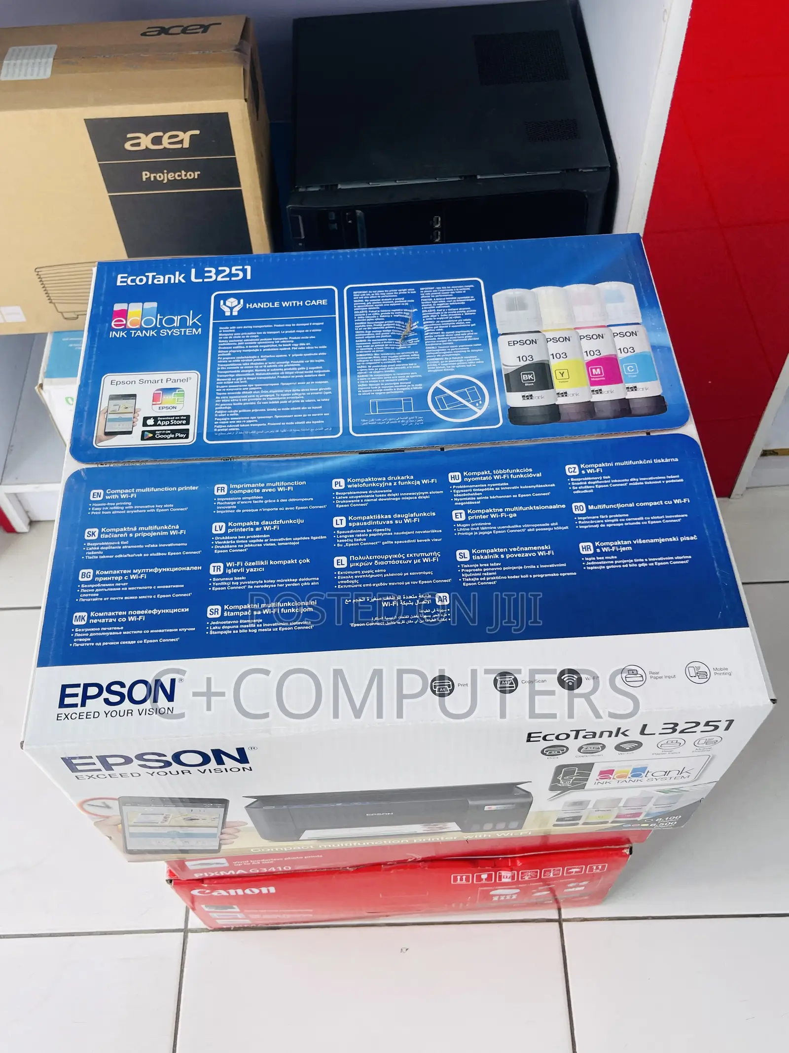 Epson Ecotank L3251 3-in-1 (Print, Scan, Copy) Color Printer
