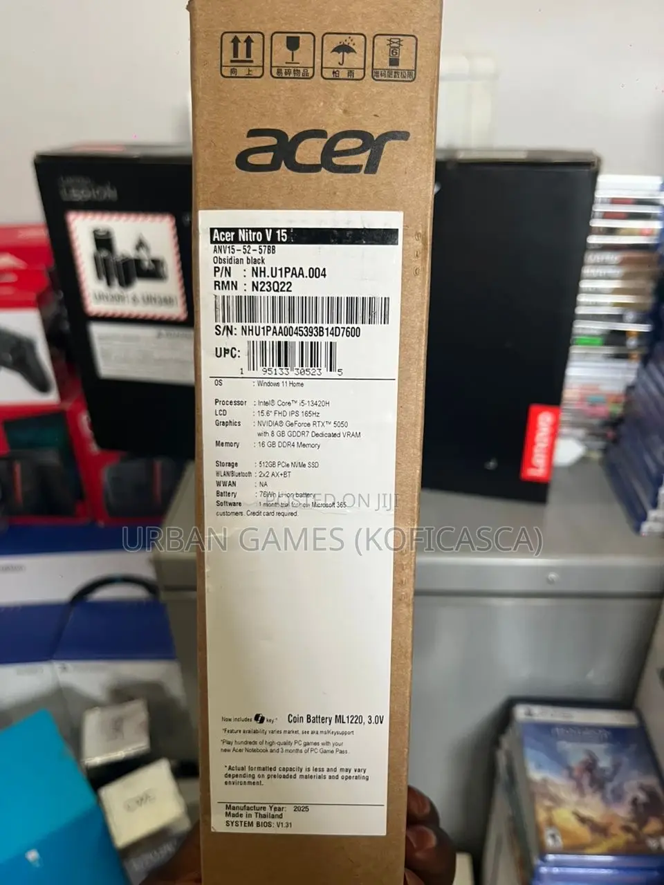 New Laptop Acer Nitro 5 16GB Intel Core I5 SSD 512GB