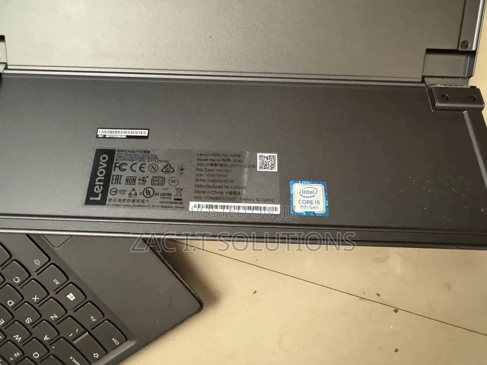 Laptop Lenovo Miix 630 8GB Intel Core I5 SSD 256GB