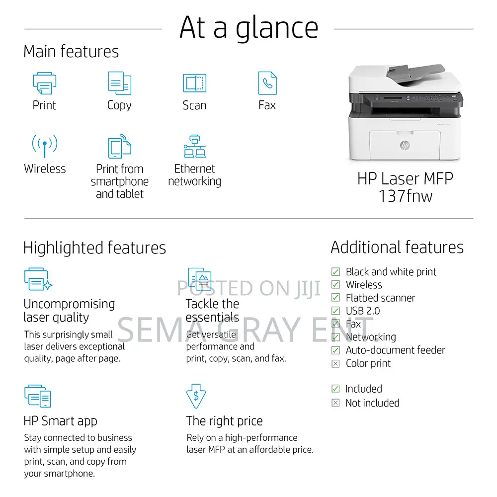 Hp Laser Mfp 137fnw