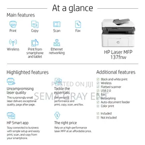 Hp Laser Mfp 137fnw