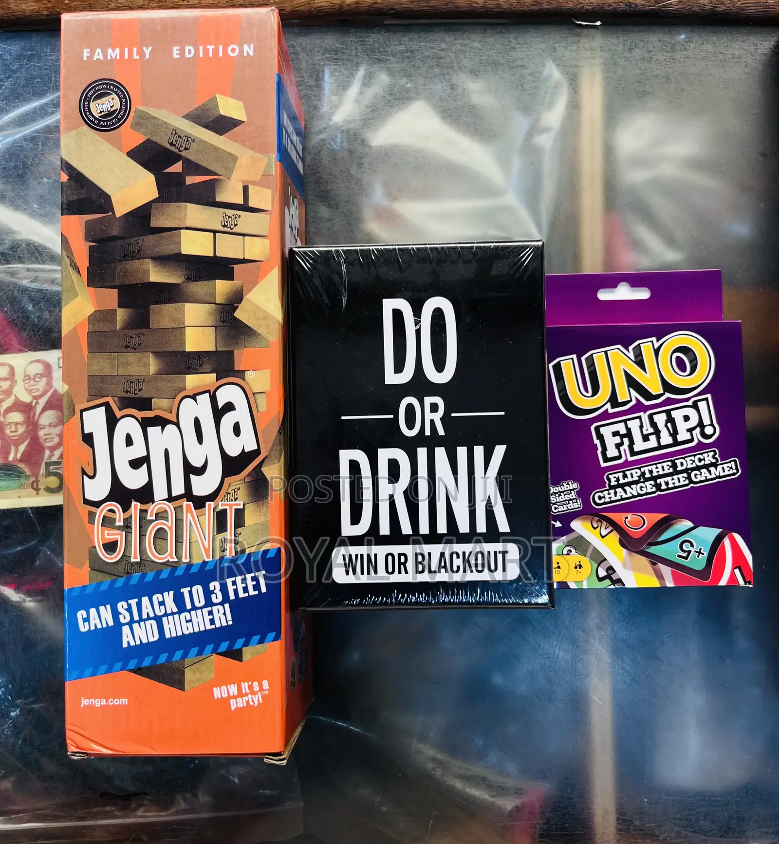 Jenga + Uno + Do or Drink Games