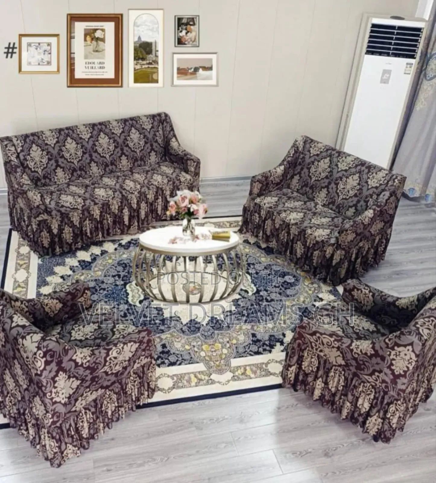 Premium Stretch Sofa Covers Set Elegant Protective