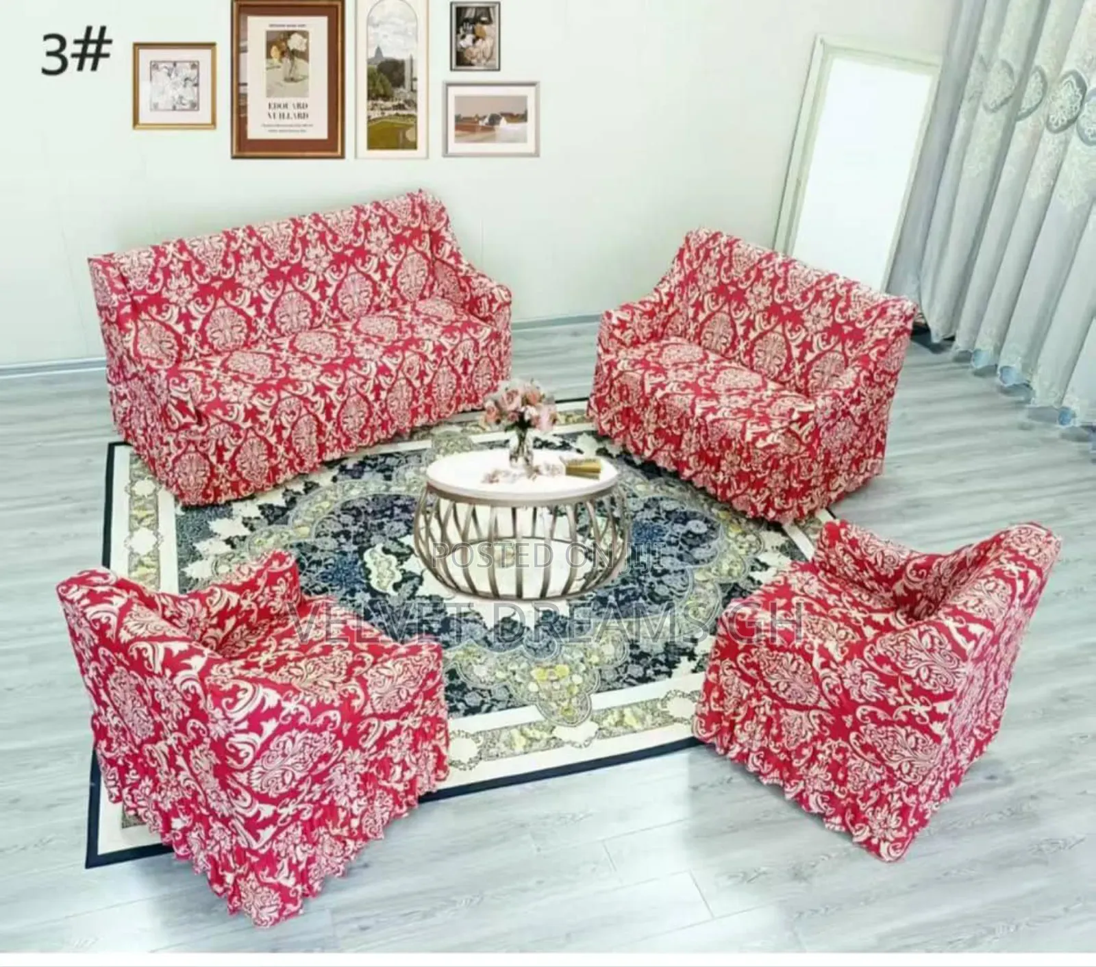 Premium Stretch Sofa Covers Set Elegant Protective