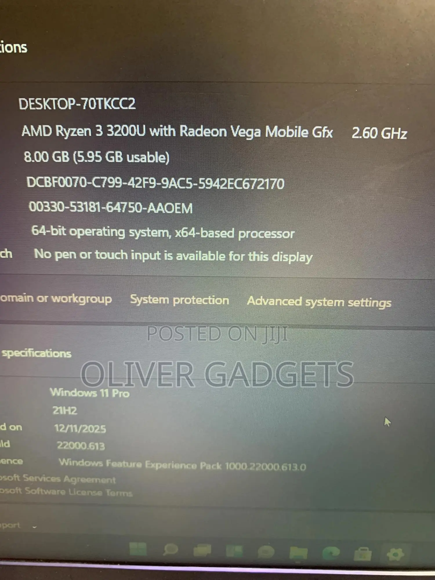Laptop HP Pavilion 15t 8GB AMD Ryzen 3 SSD 256GB