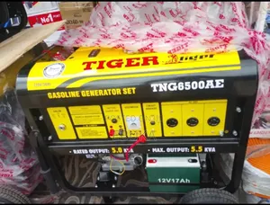 Tiger 4500 to 8800 Watts Generator With Key Starter Tyres.