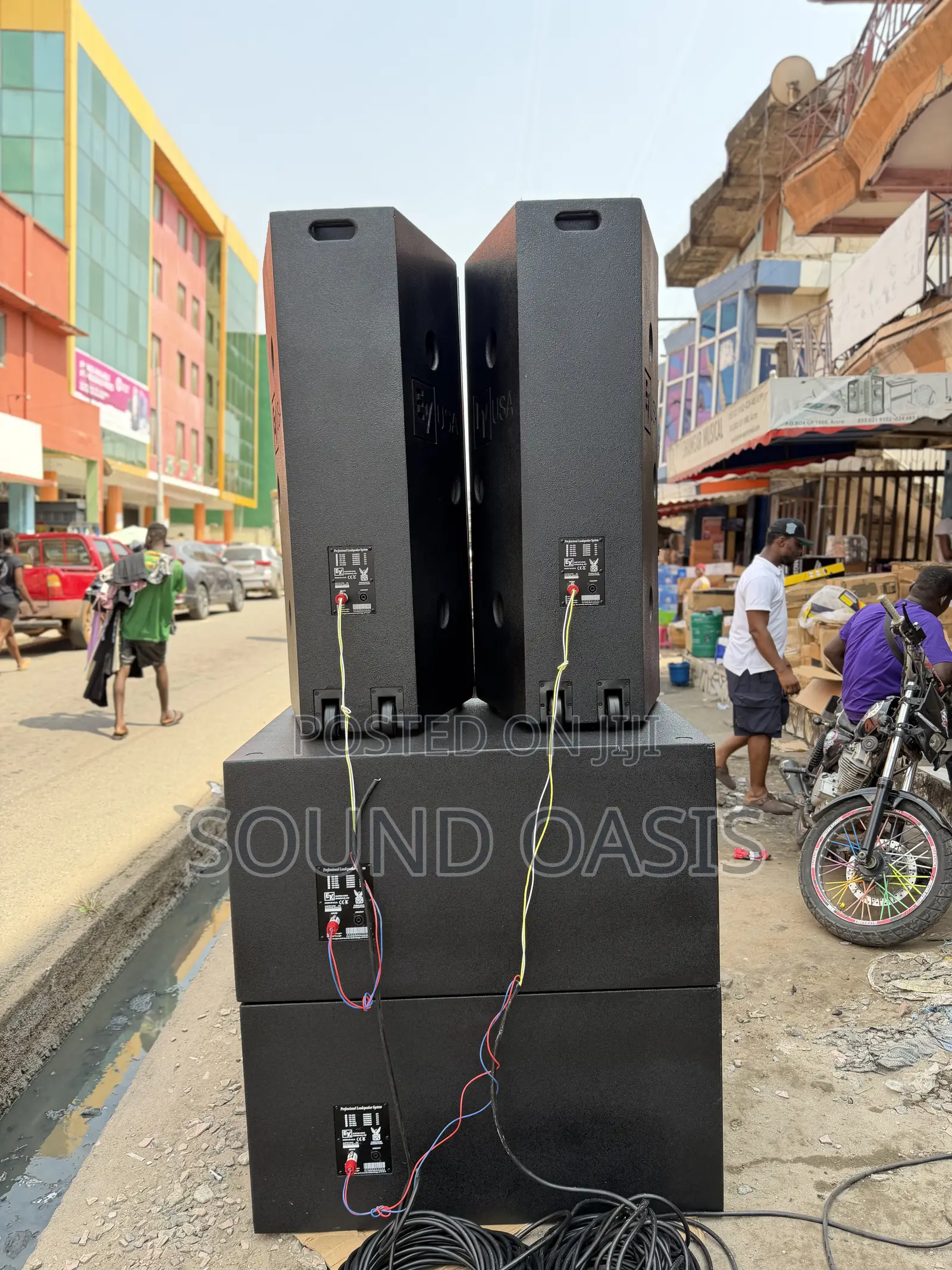 A Set of Electro-Voice (Ev) Professional Audio Speakers