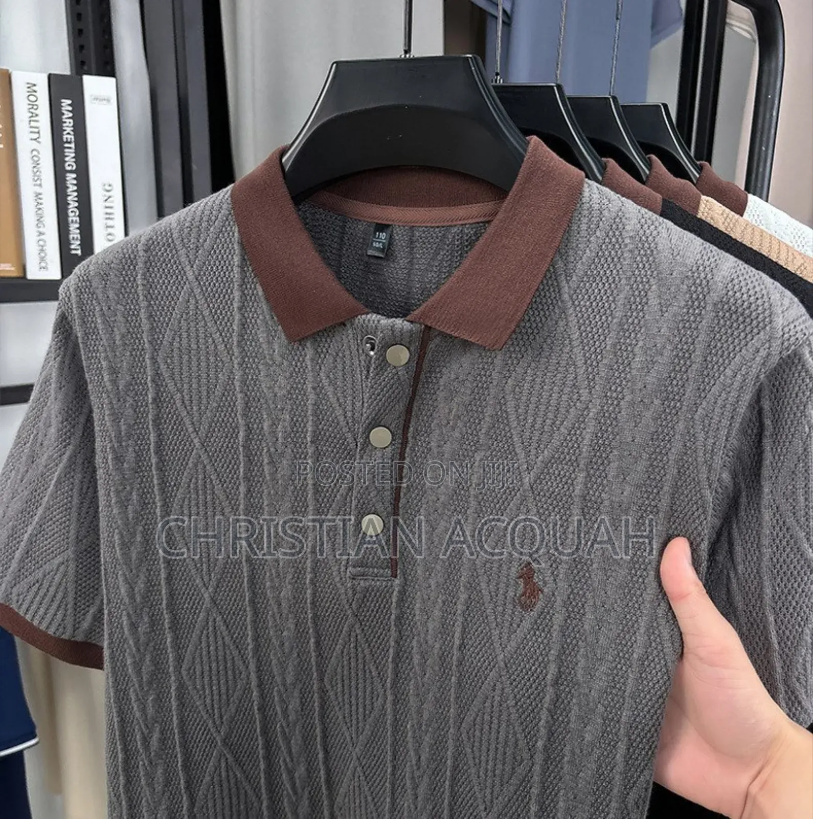 Knitted Short Sleeve Cotton Shirt