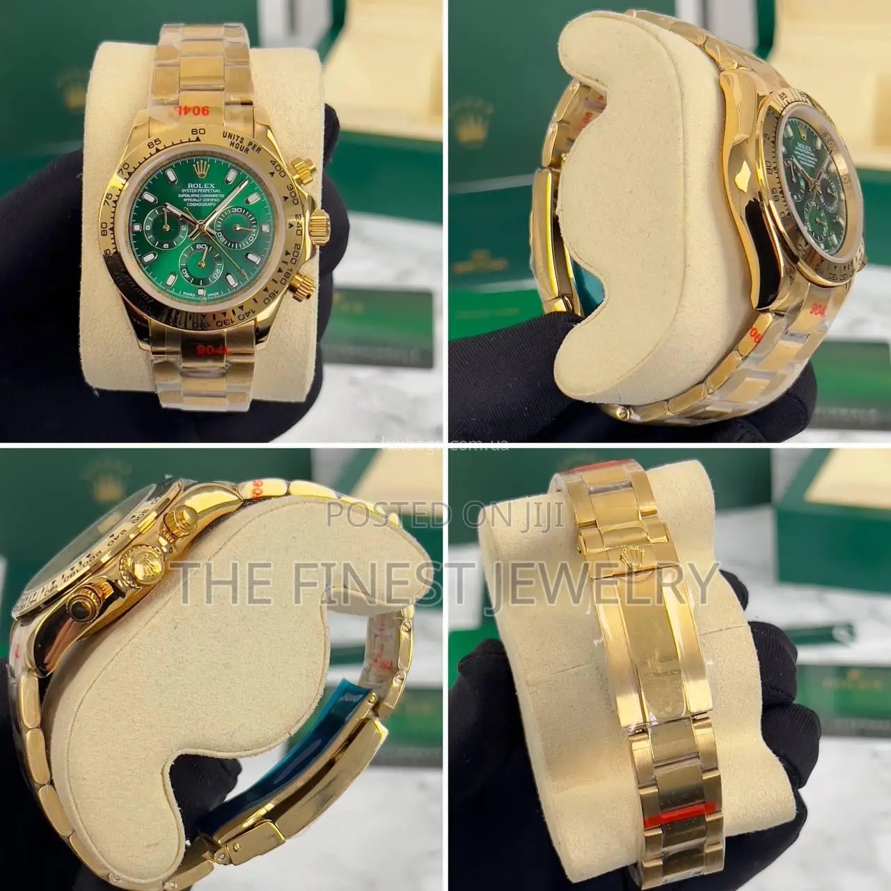 Rolex Daytona Gold-Green Wristwatch