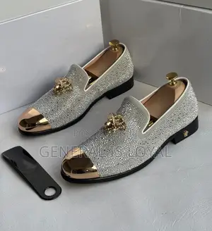 White  Versace Men's Velvet Loafers