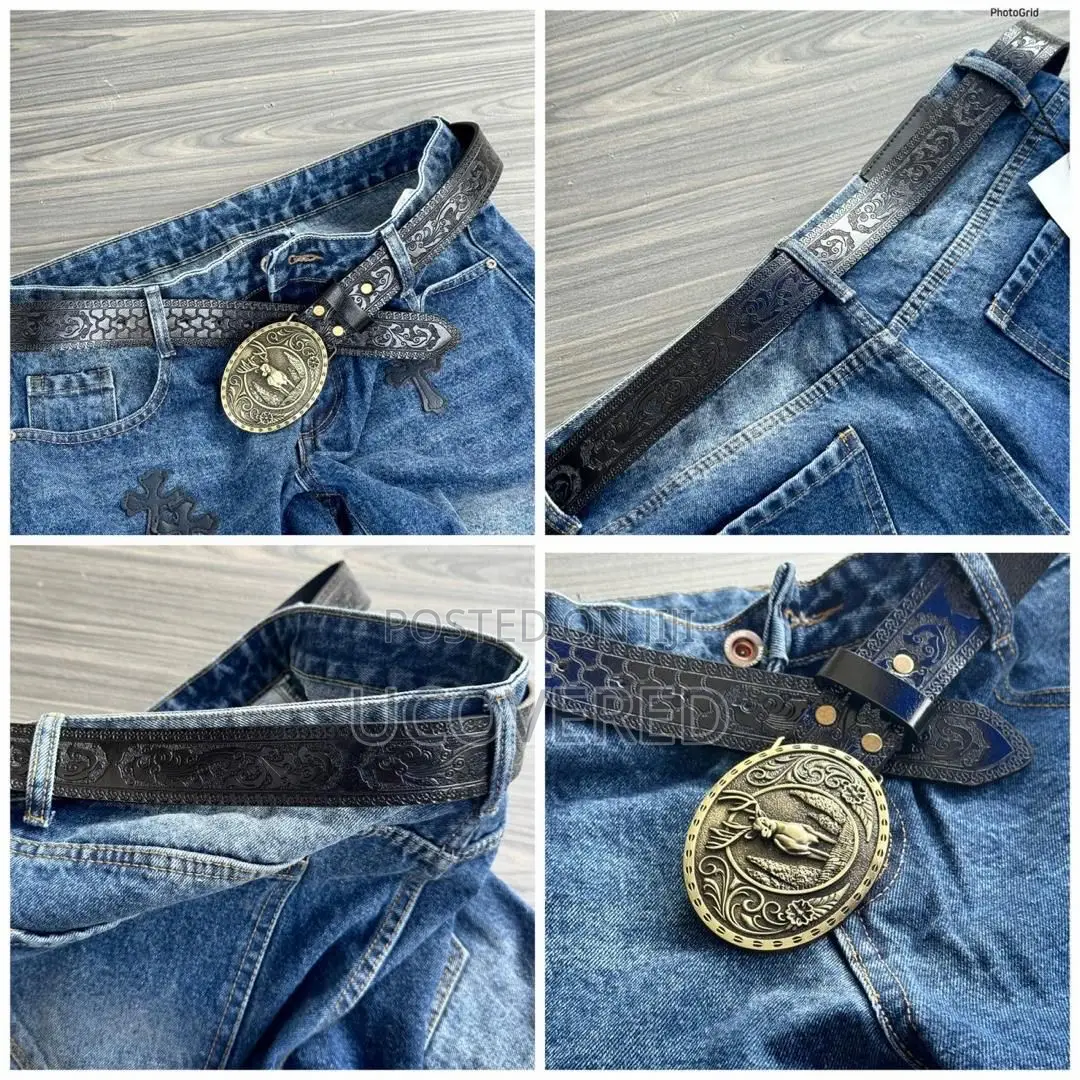High Quality Vintage Jeans Leather Belts