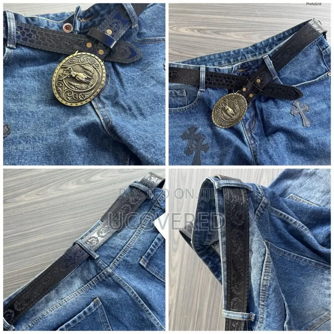 High Quality Vintage Jeans Leather Belts
