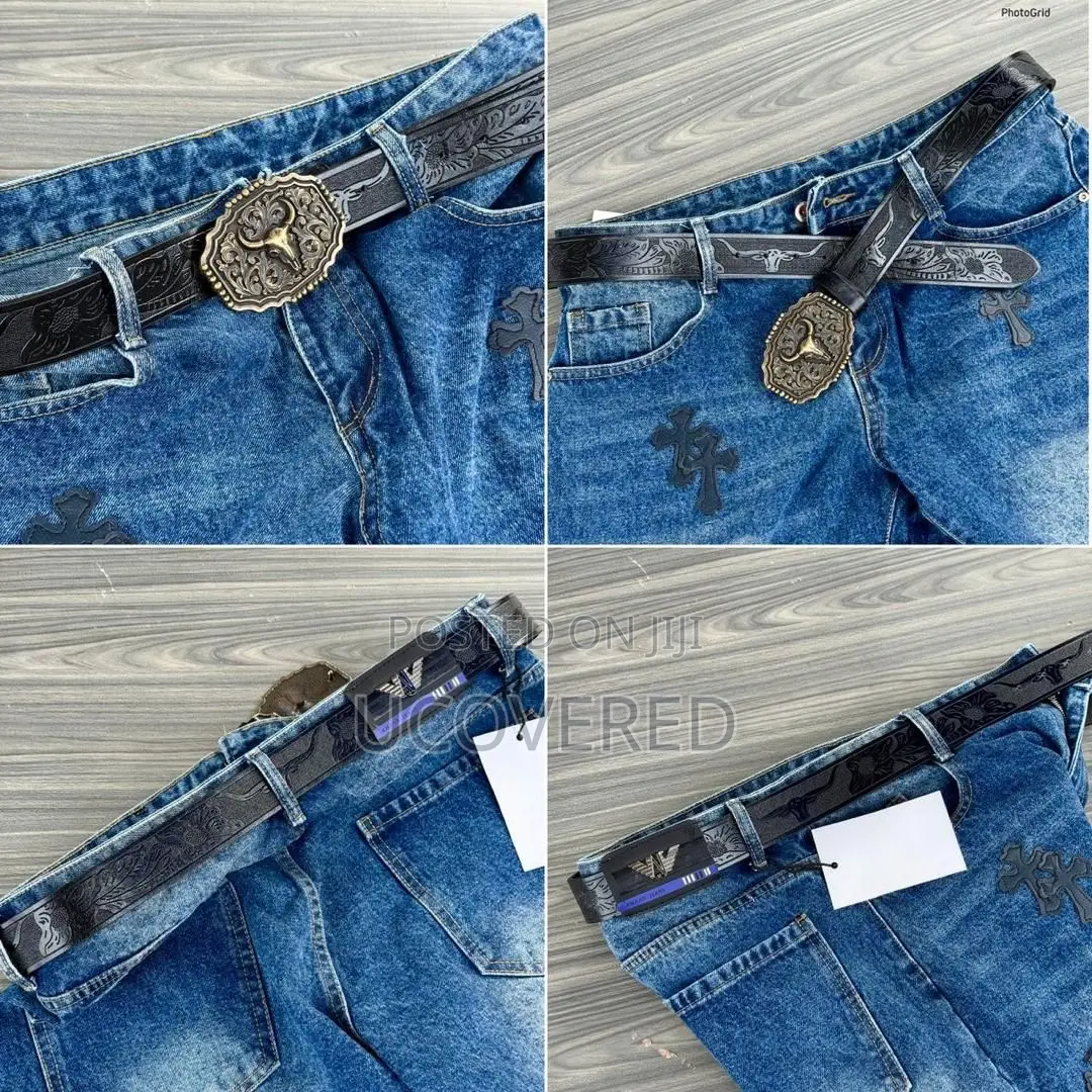 High Quality Vintage Jeans Leather Belts