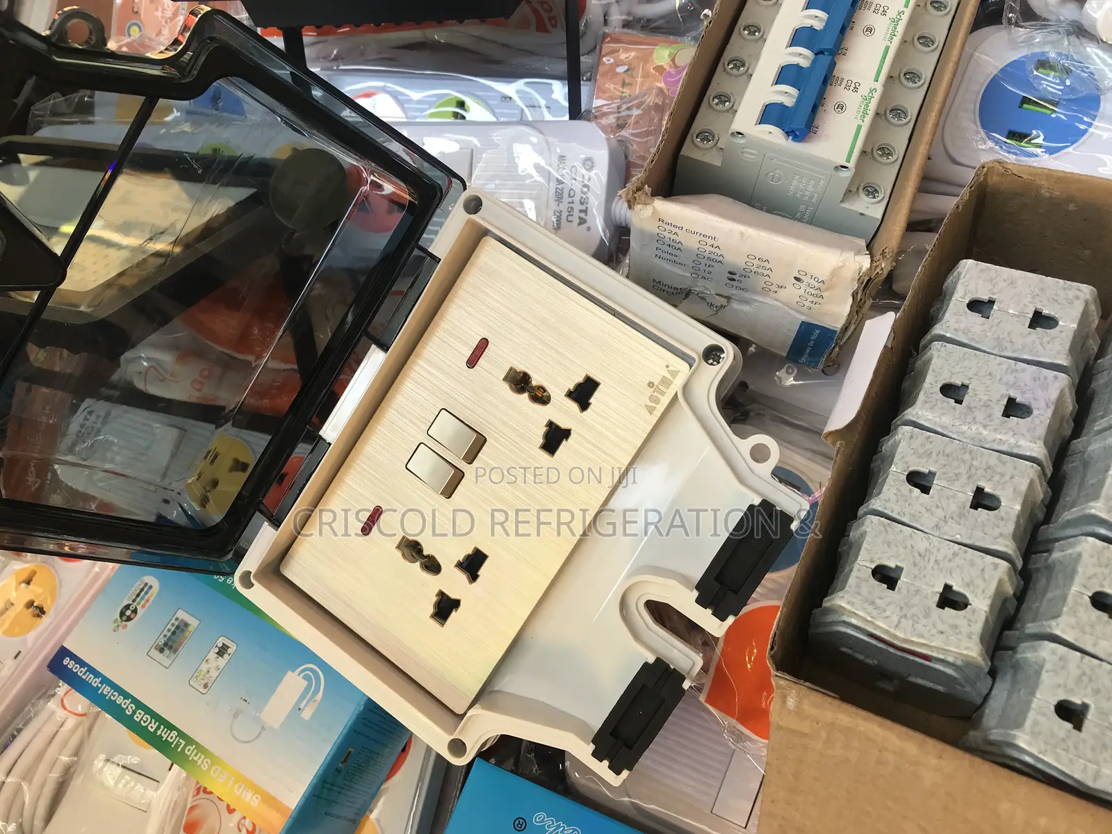 Waterproofed Double Socket