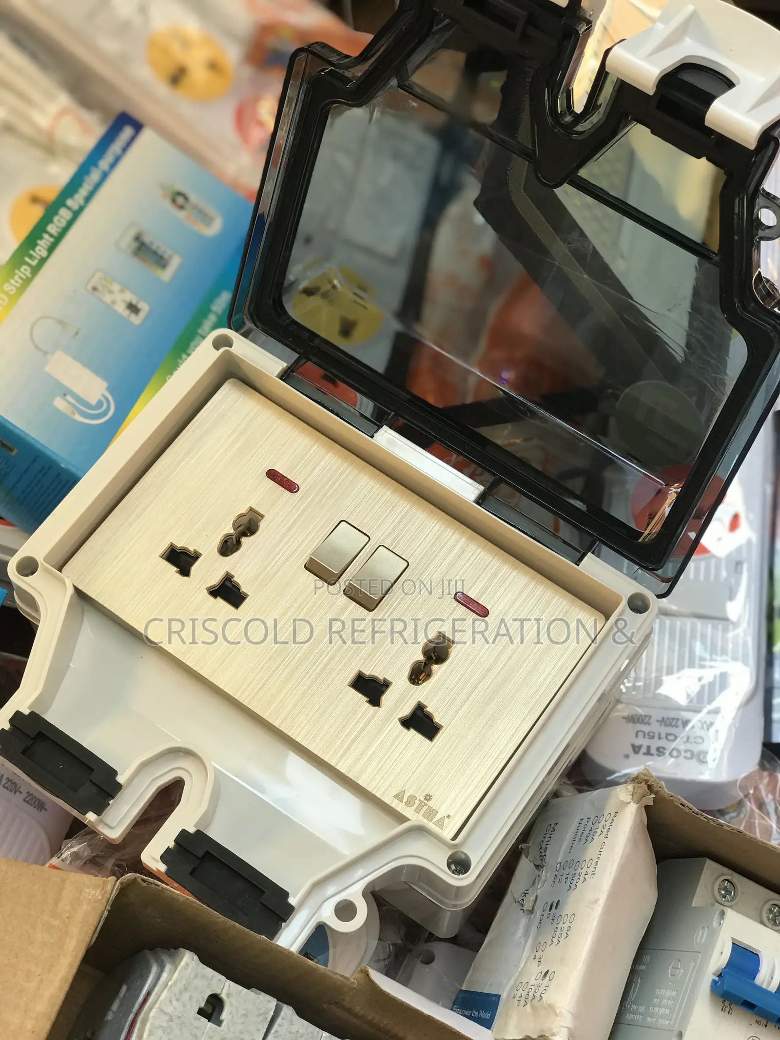 Waterproofed Double Socket