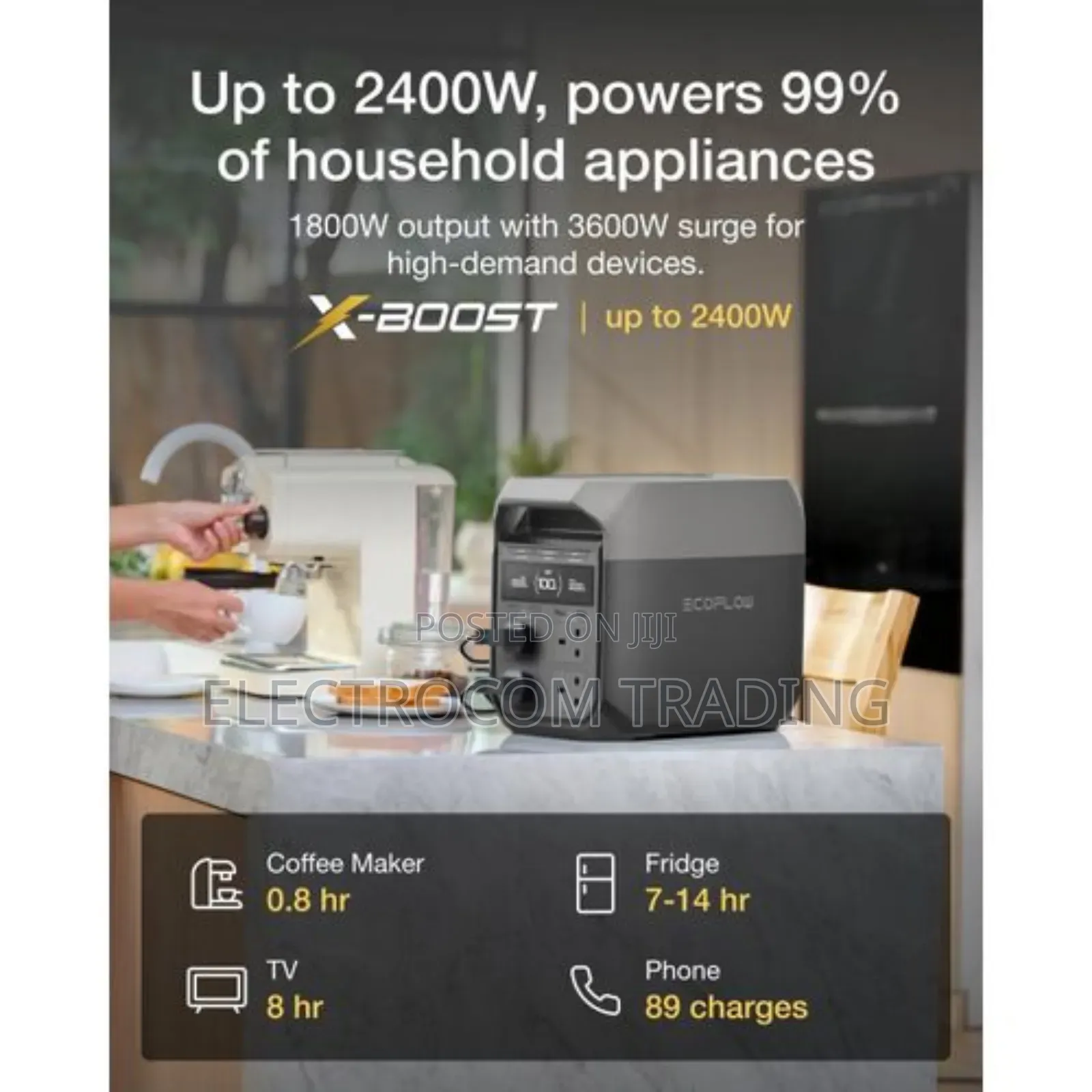 Ecoflow Delta 3, 1800w, 1024whr Power Station