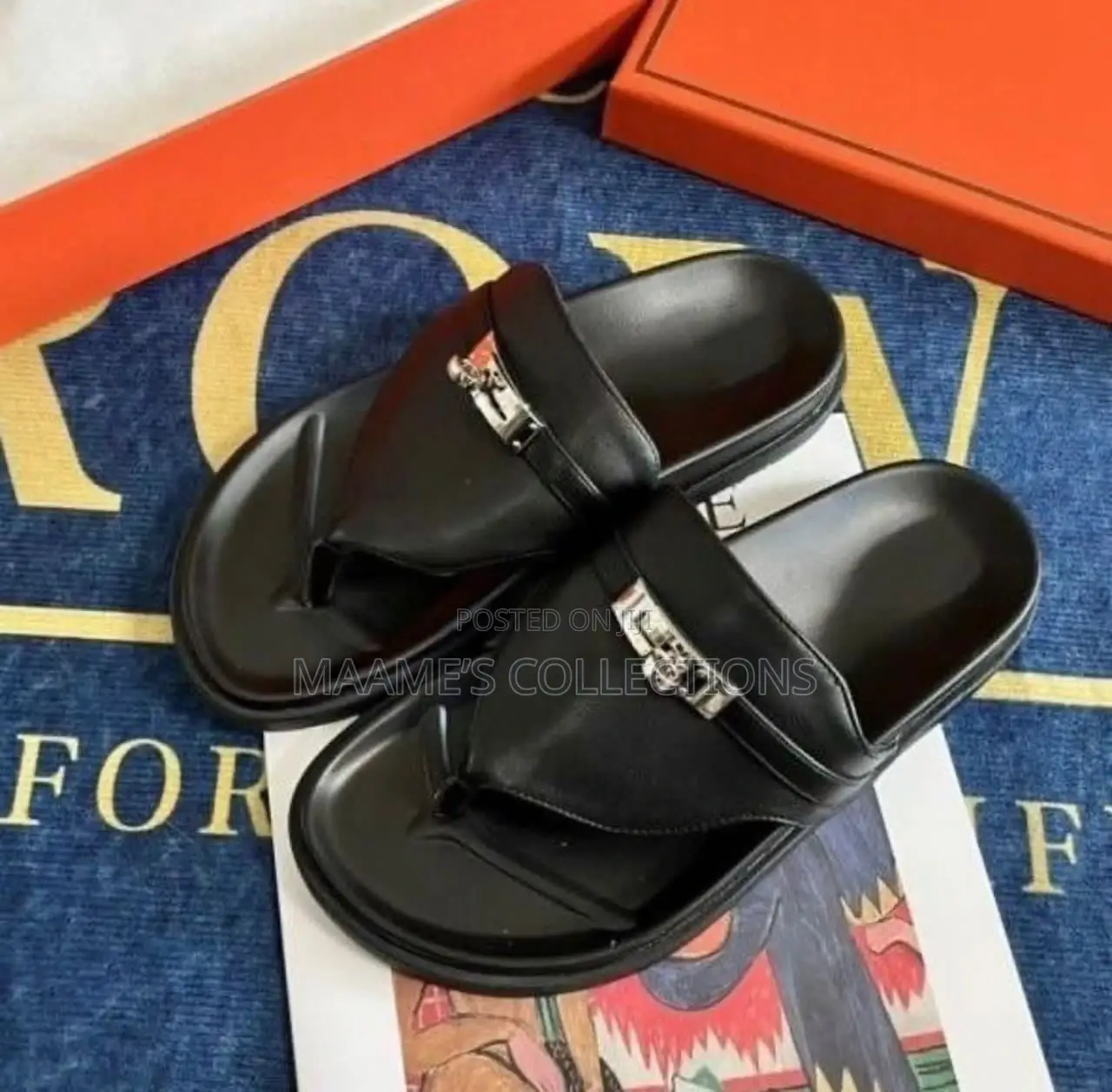 Hermes Empire Techno-Sandals / Slippers (In a Box)
