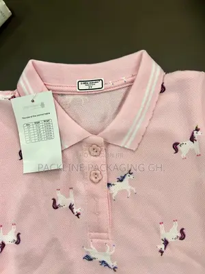 Kids Pink Polo Dress Girls Casual Wear