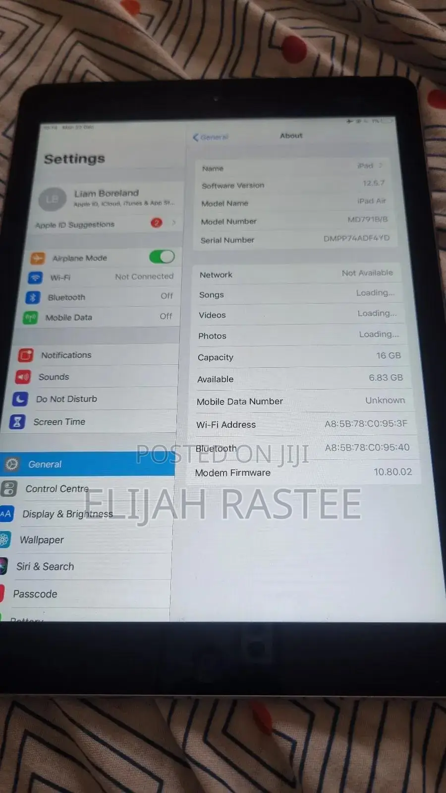 Apple iPad Air 2 16 GB Silver