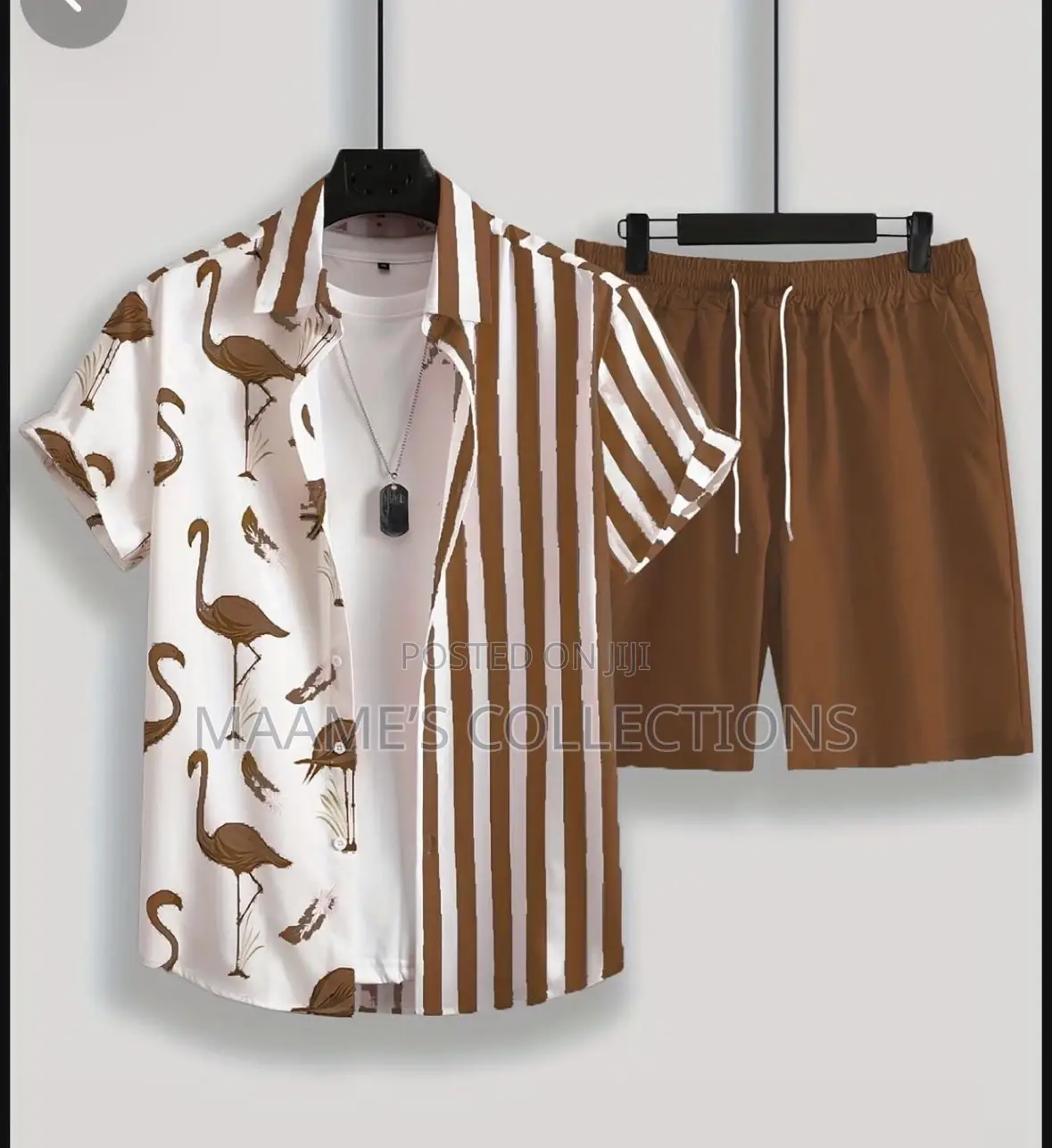 Men's Casual Summer Short Sleeve T-shirt Shorts Set
