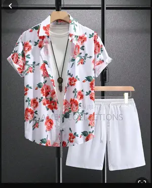 Men's Casual Summer Short Sleeve T-shirt Shorts Set