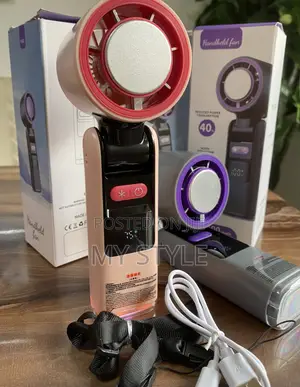 Hand Held Rechargeable Fan Ice Compress Function