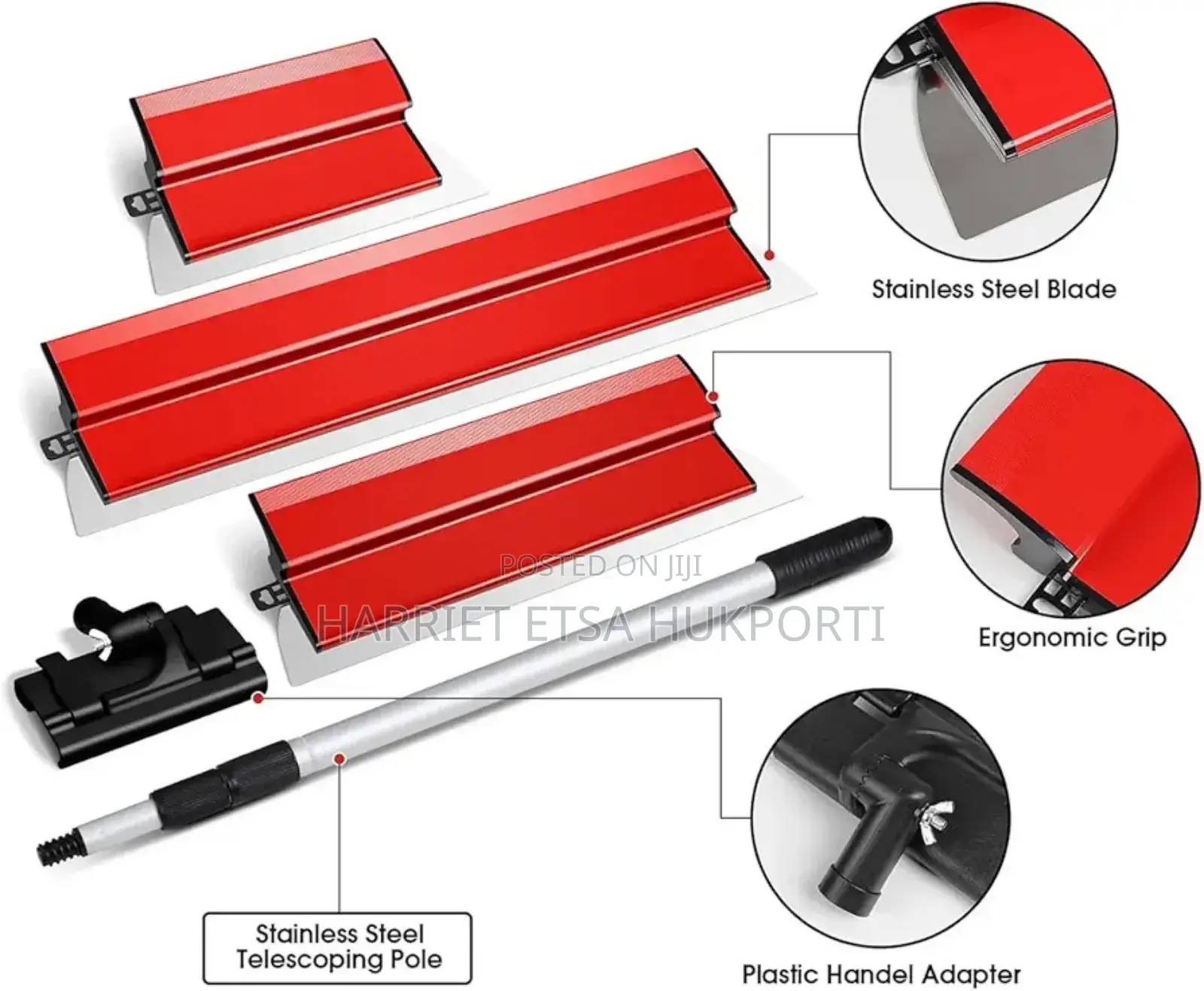Professional Drywall Skimming Blade Set ( 40/60/80cm 6 in a Box)