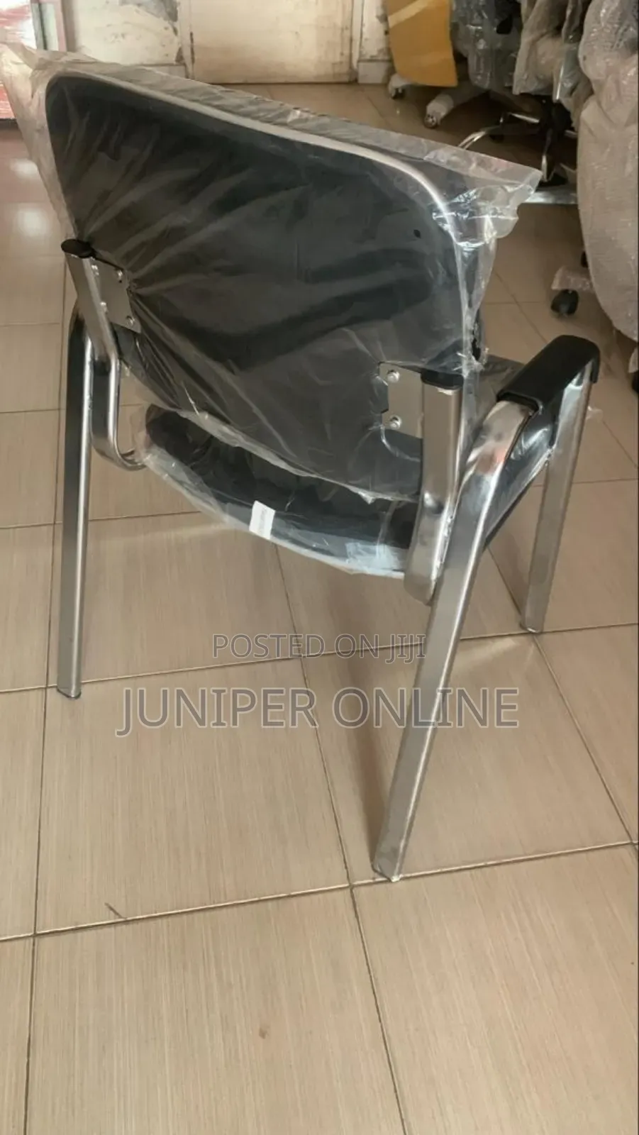 Visitor's Chair Silver Strong Legs Fute