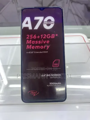 New Itel A70 256 GB Gold