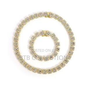 Cuban Link Iced Square Chain