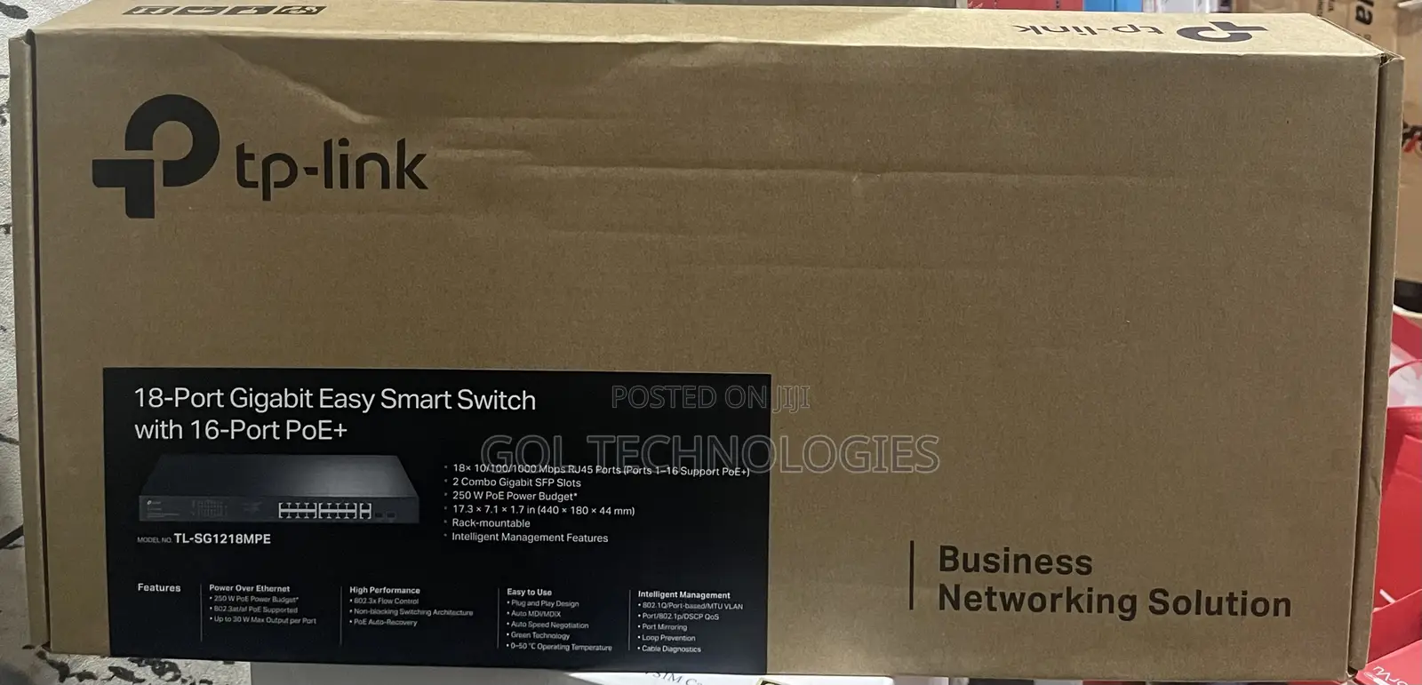 Tp-Link 18-Port Gigabit Easy Smart Switch With 16-Port Poe+