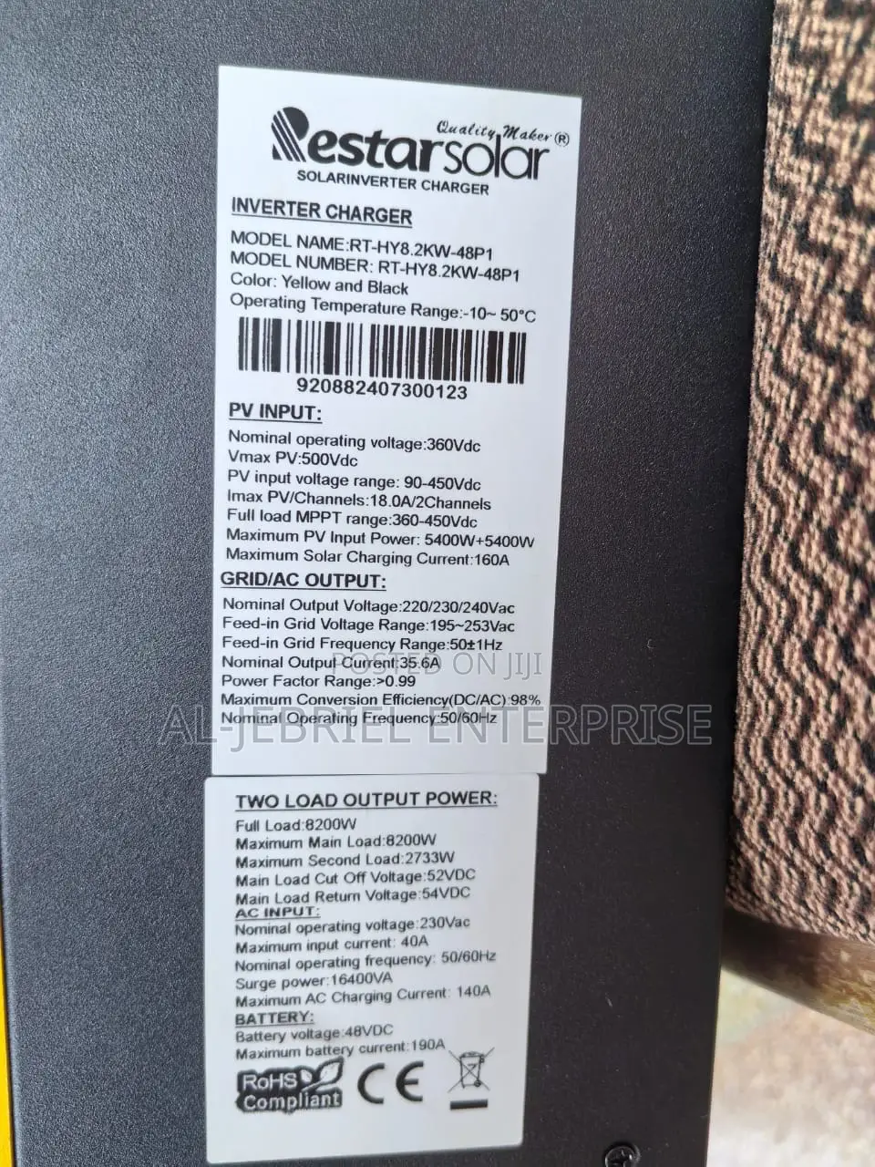 Solar Inverter Charger 8200w