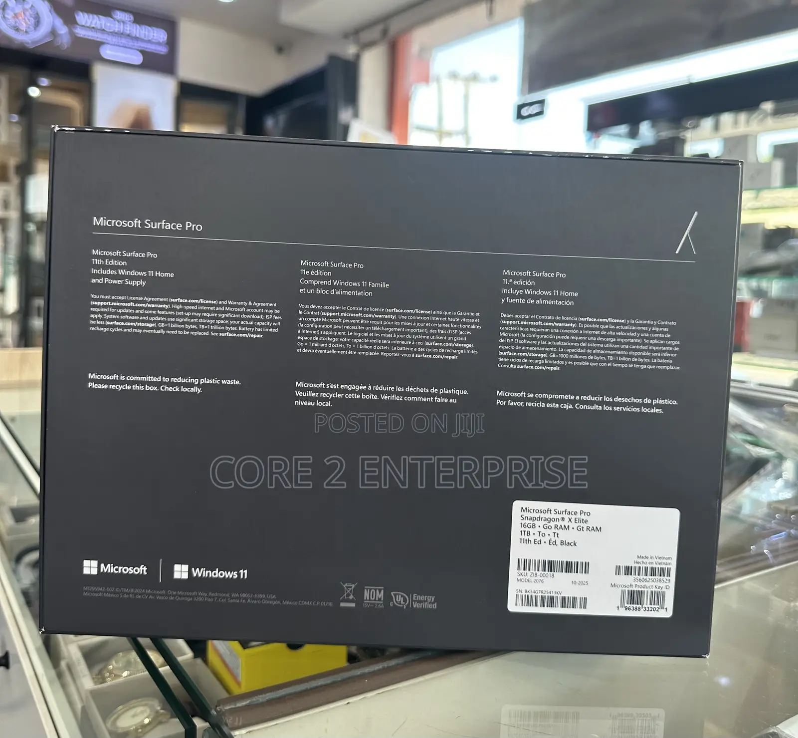 New Microsoft Surface Pro 16GB Qualcomm Snapdragon X Elite SSD 1T