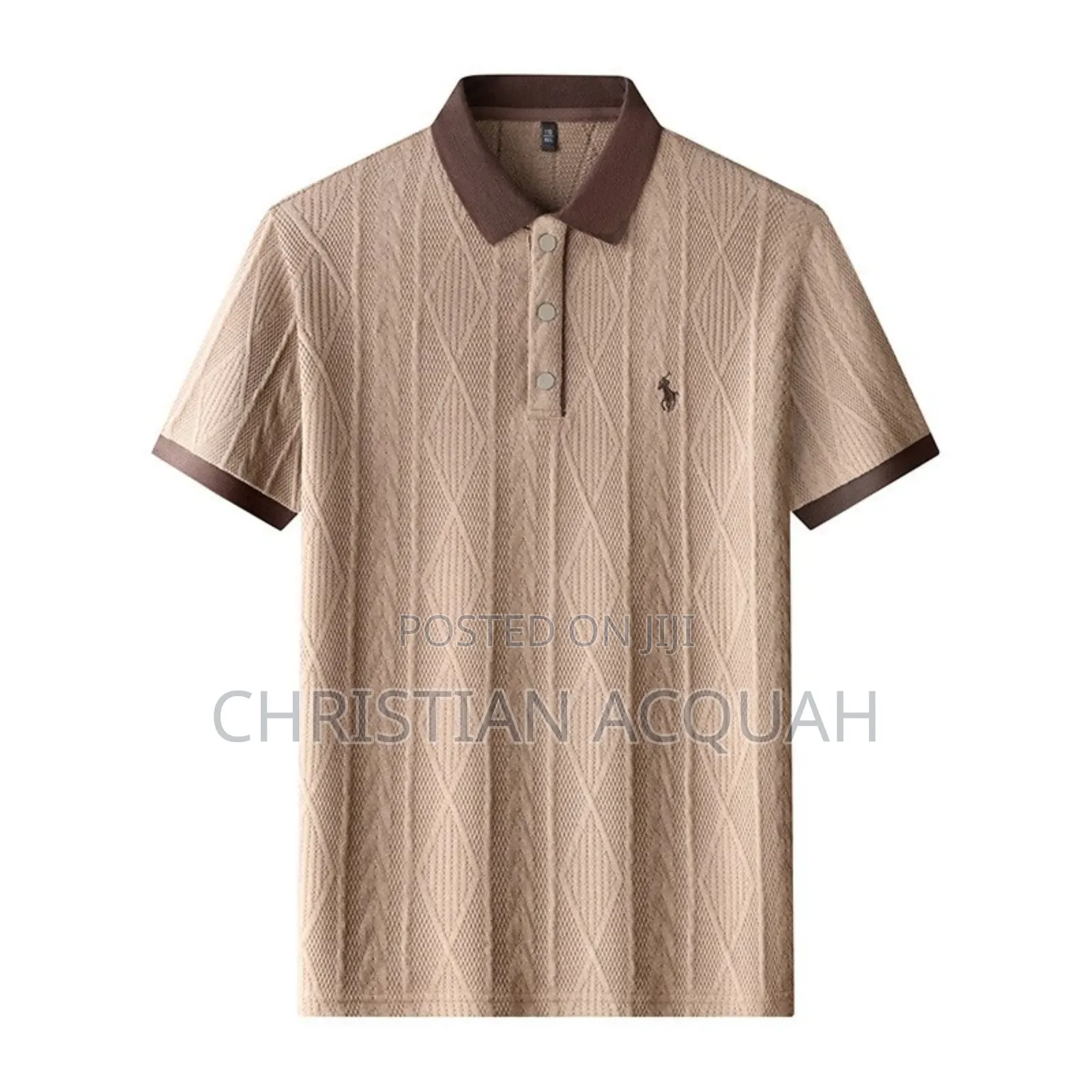 Knitted Short Sleeve Cotton Shirt