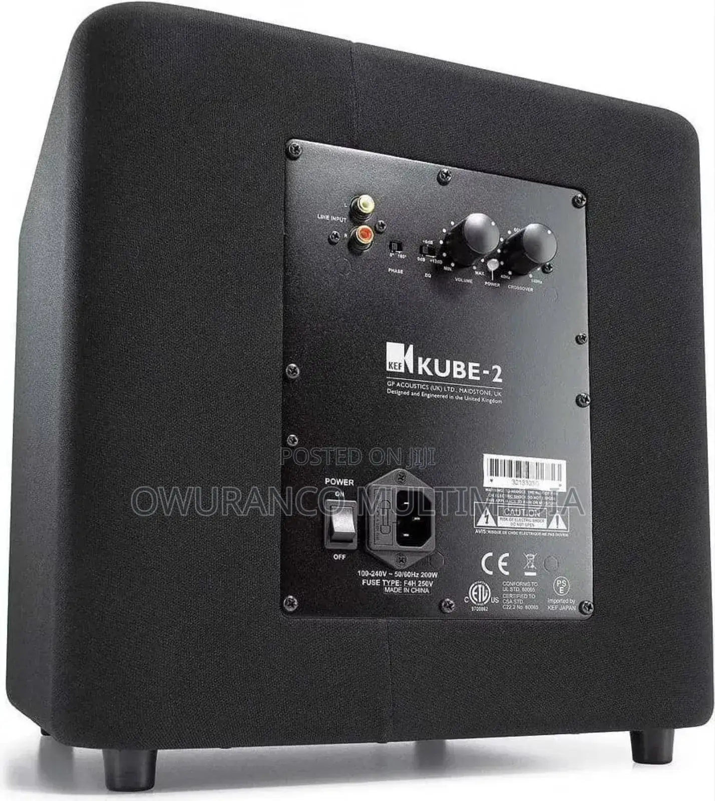 Kef Kube-2 Active Power Subwoofer From Uk