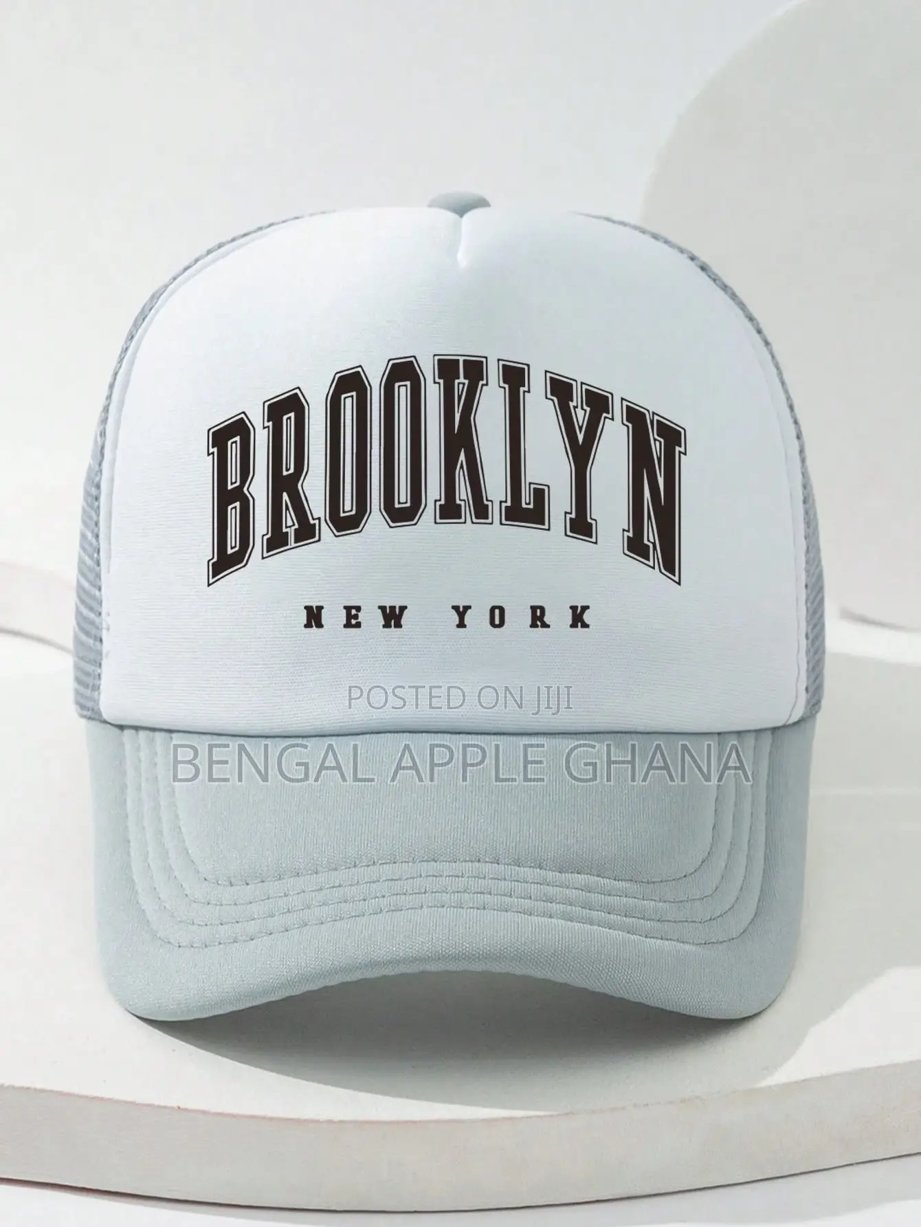 Gray Brooklyn Trucker Cap