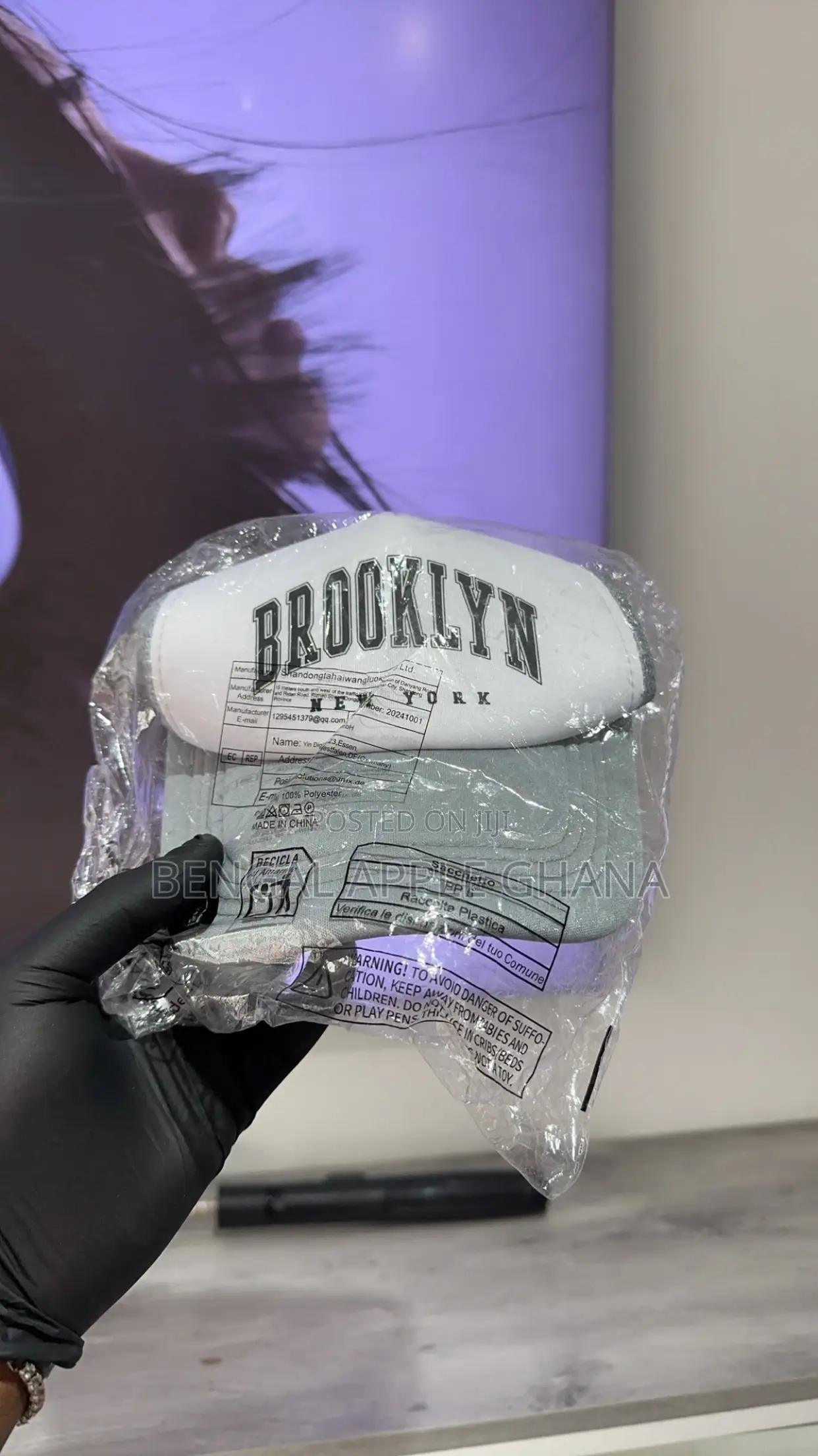 Gray Brooklyn Trucker Cap