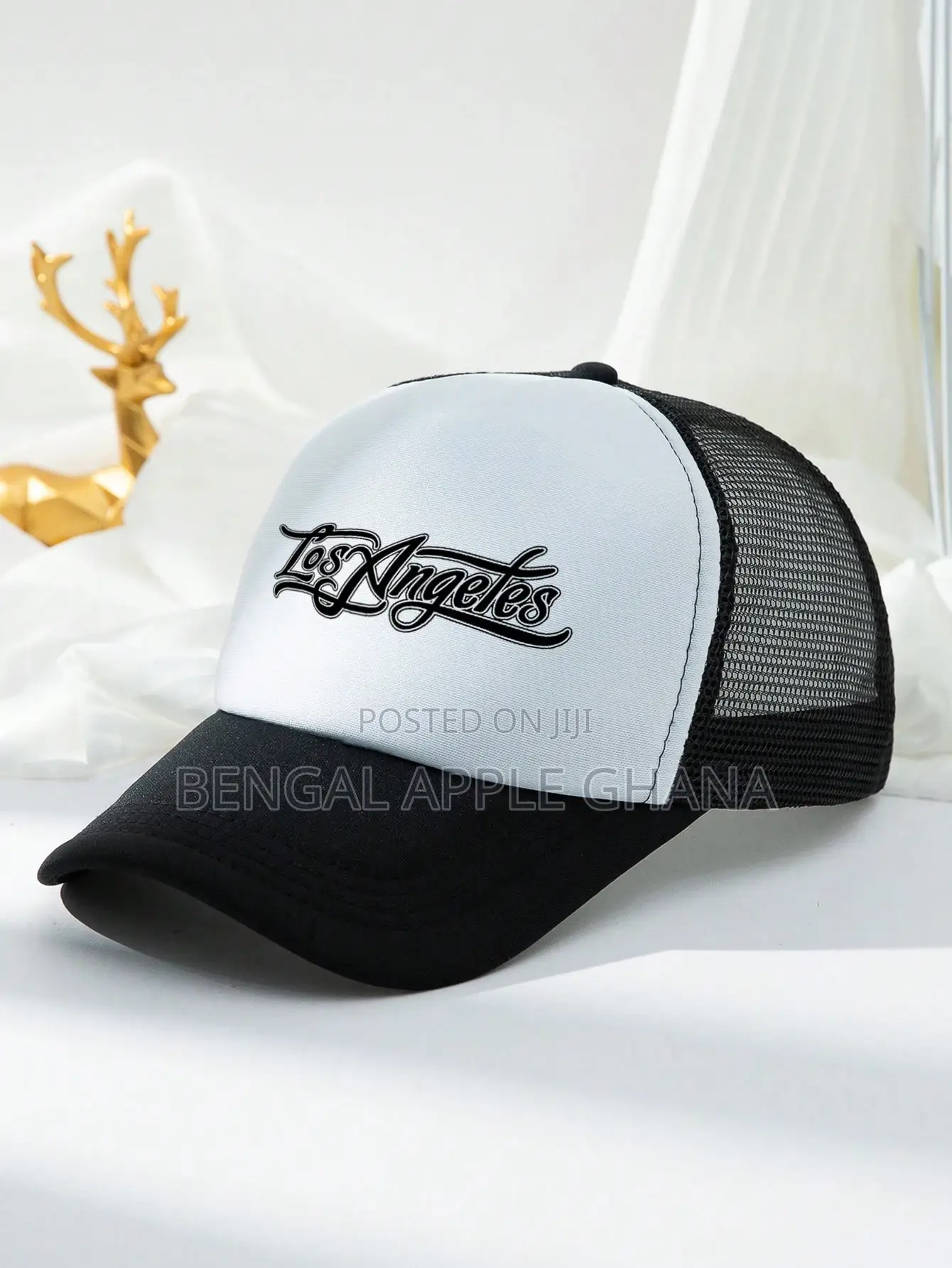 Brand New Black Los Angeles Trucker Cap